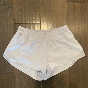 Light blue lululemon Hotty Hot shorts 2.5